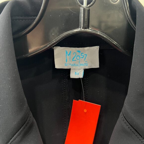 Maria Pinto Black Full Zip Blazer Jacket size Medium - Picture 7 of 8